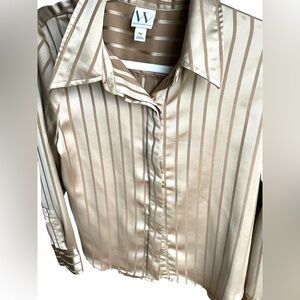 Worthington Gold Striped Shirt